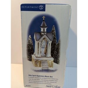 Dept 56 Snow Village "Holy Spirit Baptistery Music Box"‎ #56.55022 Retired